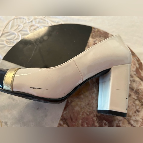 🎅🏻 VINTAGE BEST! 1980s BANANA REPUBLIC 3.25” CHUNKY HEEL PUMPS SIZE 6 - Picture 12 of 12